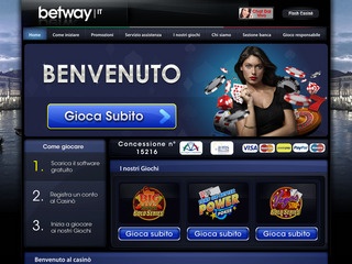 Betway.it dall'inizio del 2012 opera anche sul mercato Italiano